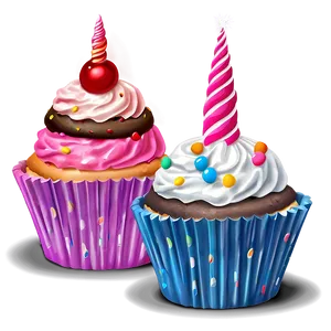 Unicorn Cupcake PNG 98