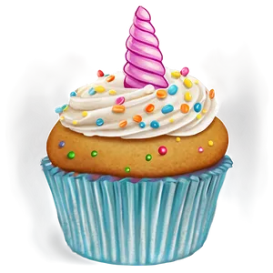 Unicorn Cupcake PNG Rxq11