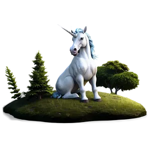 Unicorn Fantasy Landscape Png 72 PNG image