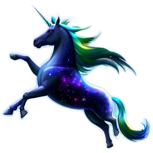 Unicorn Galaxy PNG Fra12