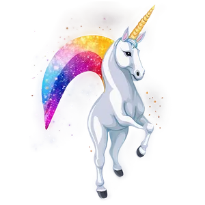 Unicorn Glitter PNG Gwg46