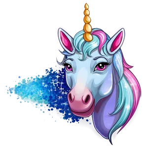 Unicorn Glitter PNG Vsj