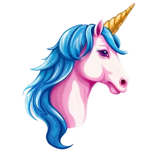 Unicorn Head Clipart PNG 14