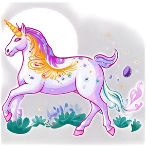 Unicorn Landscape PNG 25