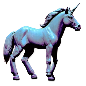 Unicorn Outline PNG 34