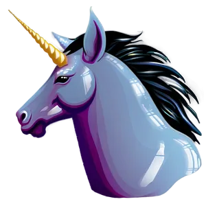 Unicorn Silhouette A PNG image