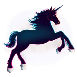 Unicorn Silhouette Clipart PNG Uxp