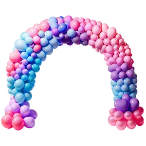 Unicorn Theme Balloon Arch PNG 8