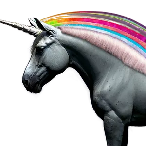 Unicorn With Rainbow PNG Ciy