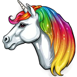 Unicorn With Rainbow PNG Sby