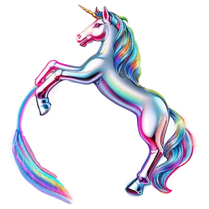 Unicorn With Rainbow PNG Xmj