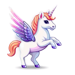 Unicorn With Wings Clipart PNG Abd7 PNG