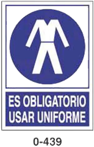 Uniform Requirement Signboard PNG