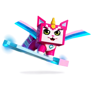 Unikitty Flying Pose Png Vft PNG image