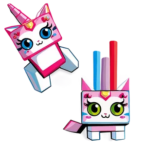 Unikitty In Action Png Dtc78 PNG image