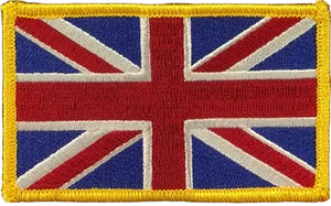 Union Jack Embroidered Patch PNG image