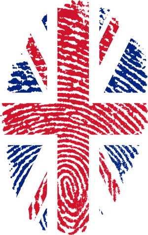 Union Jack Fingerprint Art