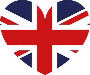 Union Jack Heart U K Patriotism PNG image