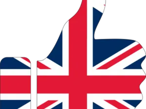 Union Jack Thumbs Up PNG image