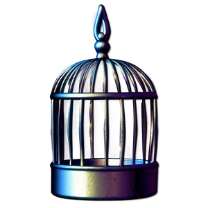Unique Bird Cage PNG 06122024