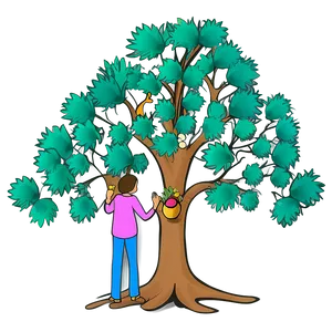Unique Family Reunion Tree Illustration PNG 13 PNG