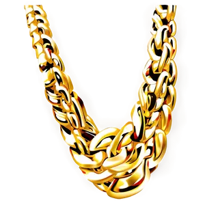 Unique Gold Chain PNG 22