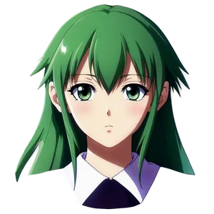 Unique Green Haired Anime Png Download Iiq65 PNG image