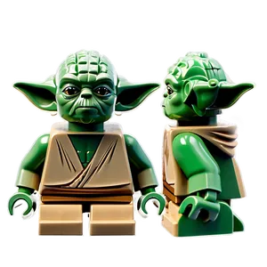 Unique Lego Yoda Piece PNG 06282024