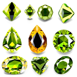 Unique Peridot Shapes PNG Obt5