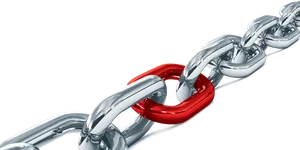 Unique Red Linkin Chain