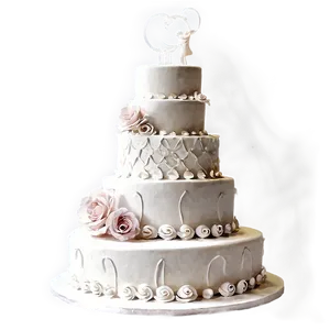 Unique Wedding Cake PNG 06122024