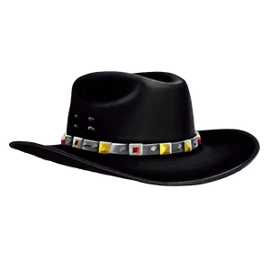 Unisex Black Cowboy Hat PNG Mab4 PNG