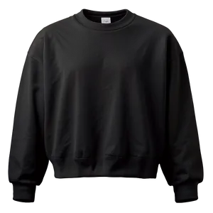 Unisex Black Oversized Sweatshirt Png Jkr52 PNG image