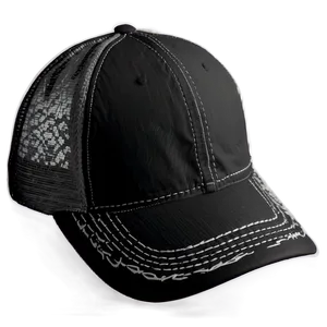 Unisex Black Trucker Hat PNG 19