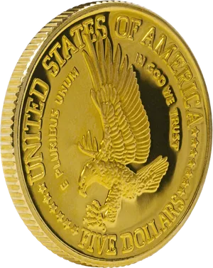United States Gold Eagle Coin PNG image