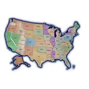 United States Map Png Vnu PNG image