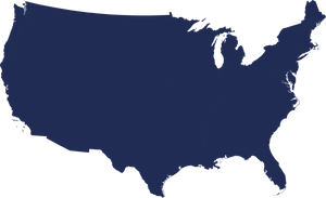 United States Silhouette Map PNG image