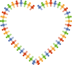 Unity Heart Community Illustration PNG