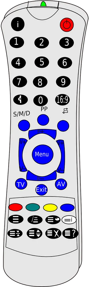 Universal Remote Control Graphic PNG image