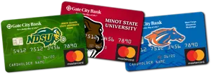 University Affiliated Bank Cards PNG image