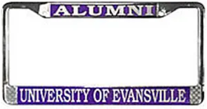 Universityof Evansville Alumni License Plate Frame PNG image