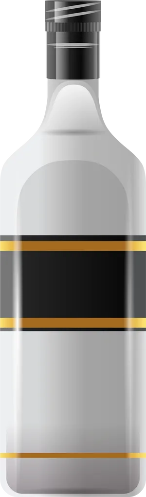 Unlabeled Whiskey Bottle Graphic PNG image