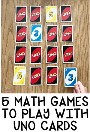 Uno Cards Math Games PNG image