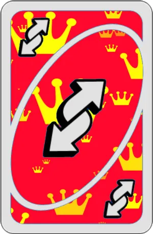 Uno Reverse Card Red Background PNG image