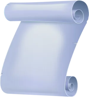 Unrolled Blank Scroll Illustration PNG image