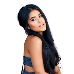 Untamed Long Hair Beauty PNG Tat PNG