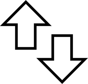 Up Down Arrow Clipart PNG