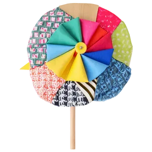 Upcycled Material Pinwheel PNG 12