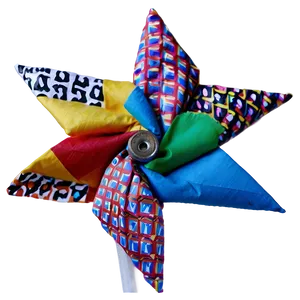 Upcycled Material Pinwheel PNG Drs