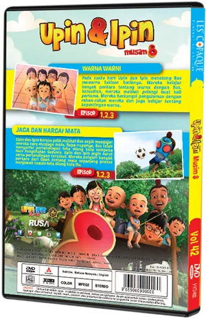 Upin_and_ Ipin_ Season_8_ D V D_ Cover PNG image